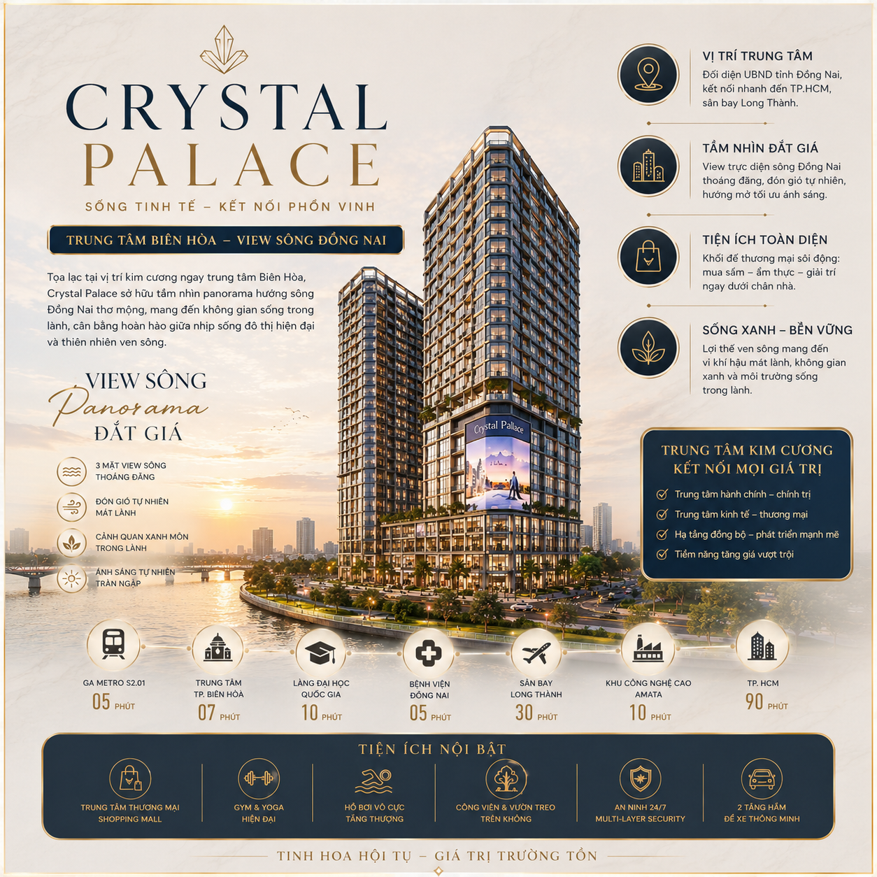 Vị trí kết nối Crystal Palace